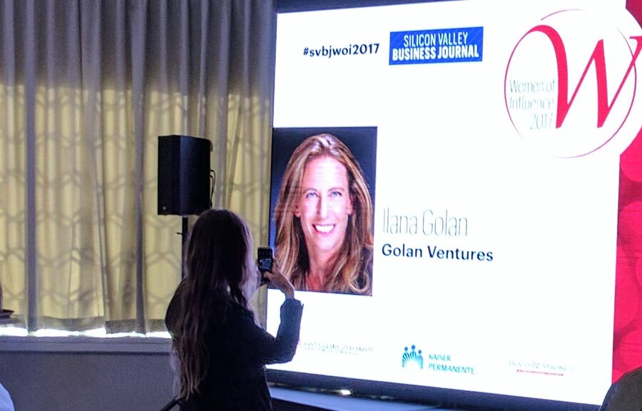 Ilana Golan honored at the Silicon Valley Business Journal Women of Influence 2017 event